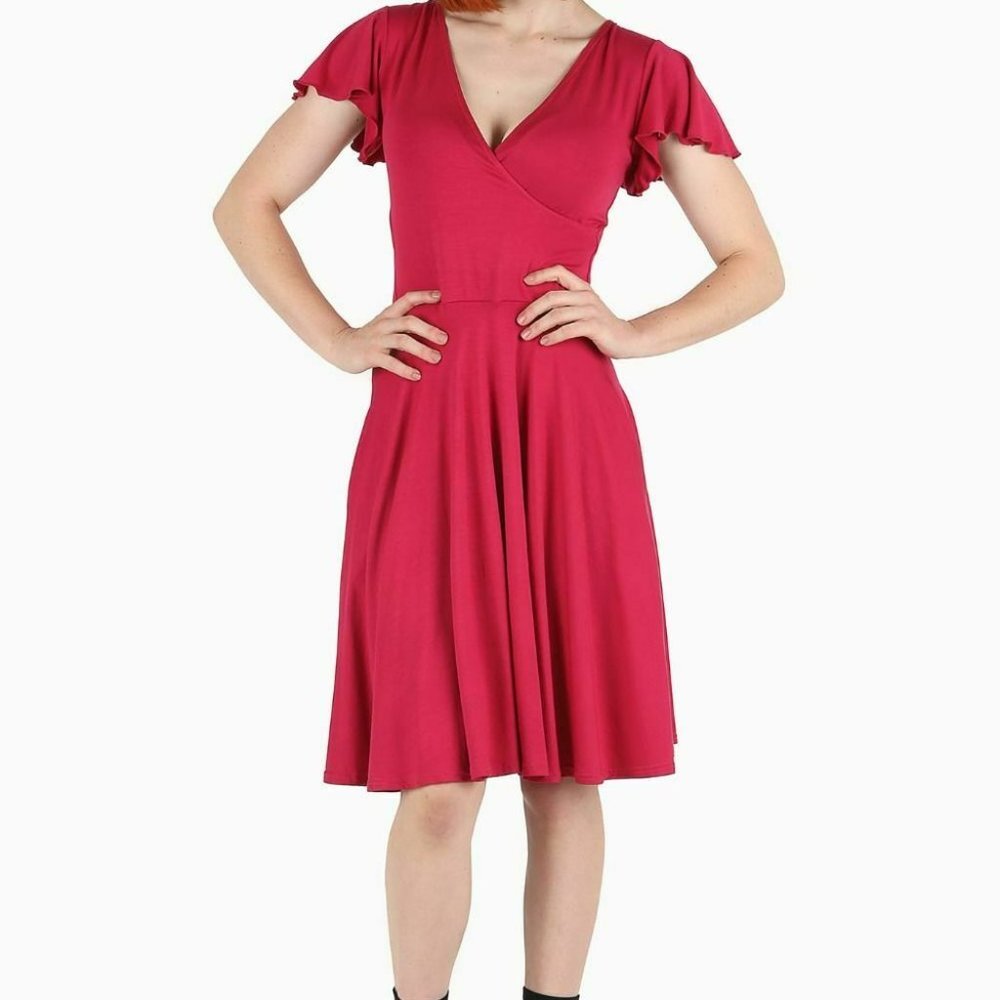 BlackMilk Pink Wrap Longline Dress - Limited Large